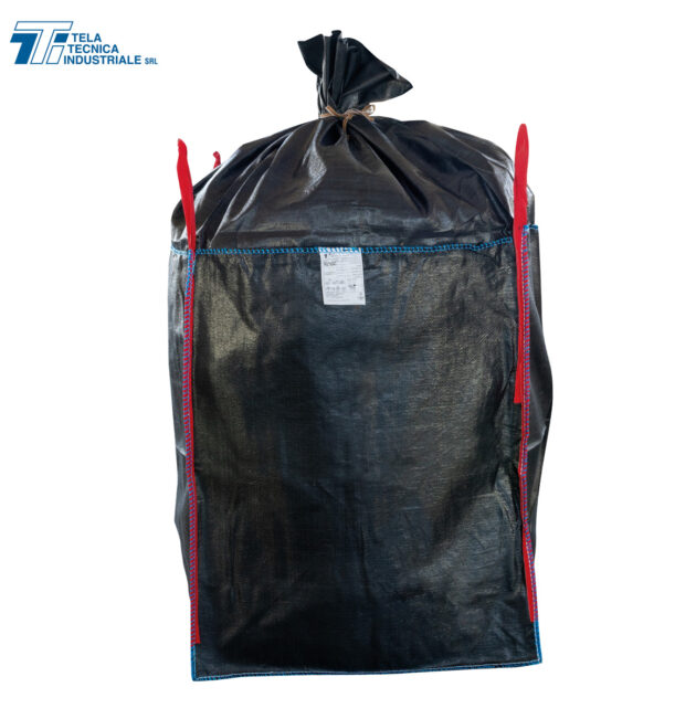 Saccone Big Bag filtrante per fanghi di colore nero  - 100x100x120