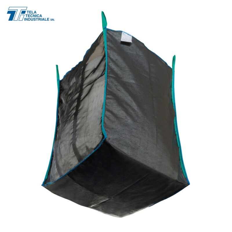 Saccone Big Bag per legna e vegetali altamente traspirante - 95x95x150